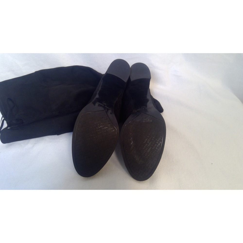 Marc Fisher Over the Knee Boots Women's size 8.5 M Tie Back Detail Block Heel - Picture 4 of 7